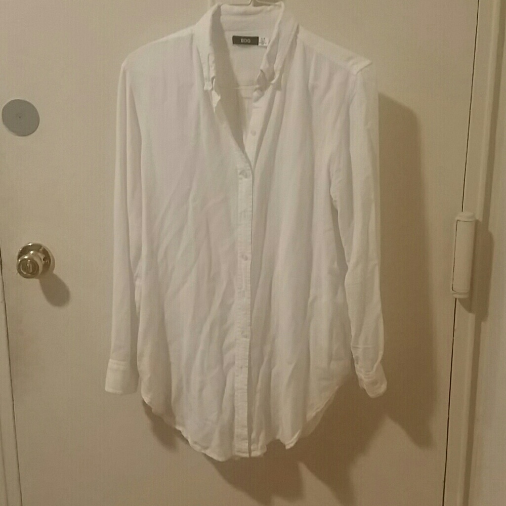 BDG soft white dress top